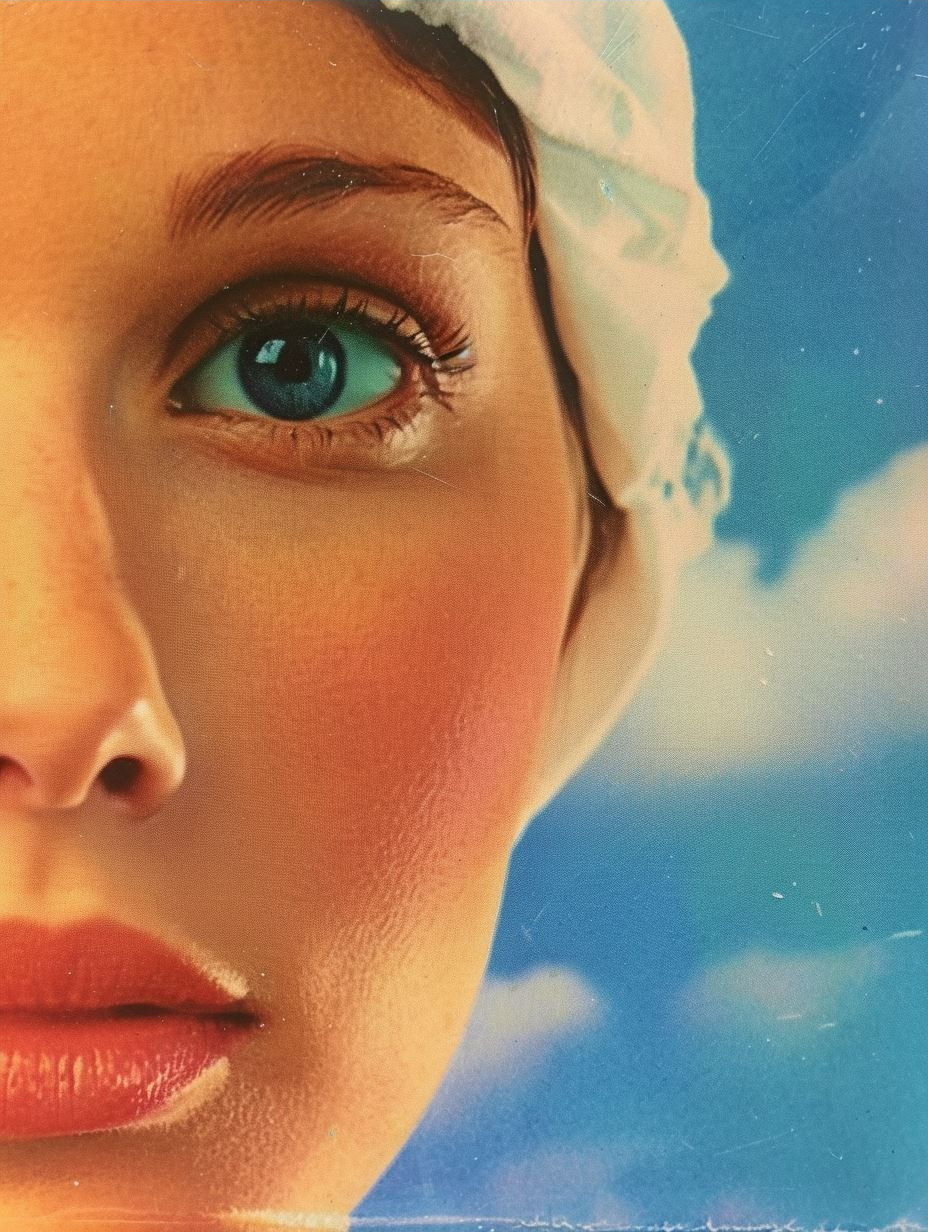 Ethereal Gazes in a Dreamy Collage - Image 3