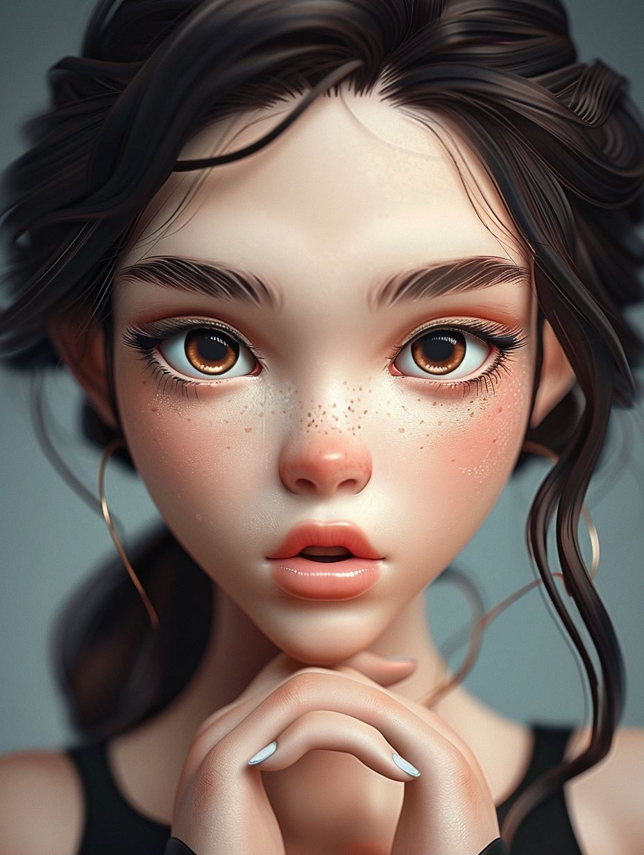 Digital Portraits of Ethereal AI Women - Image 1