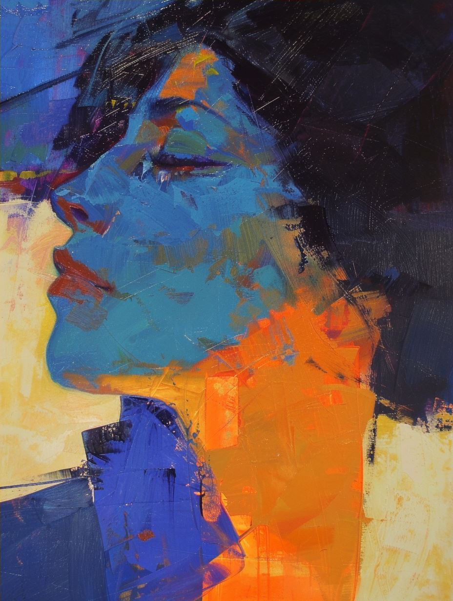 Electric Azure Portrait Study - Image 4