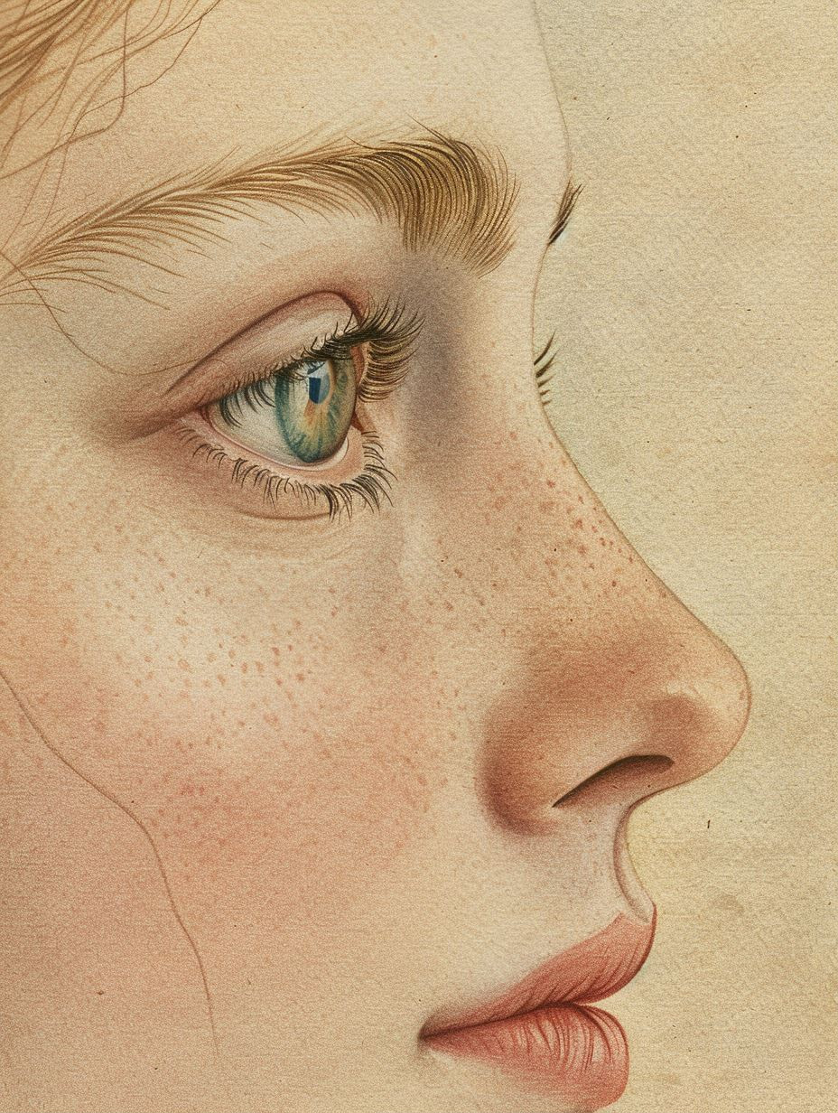 Whispers of Nature: Ethereal Profile Portraits - Image 1