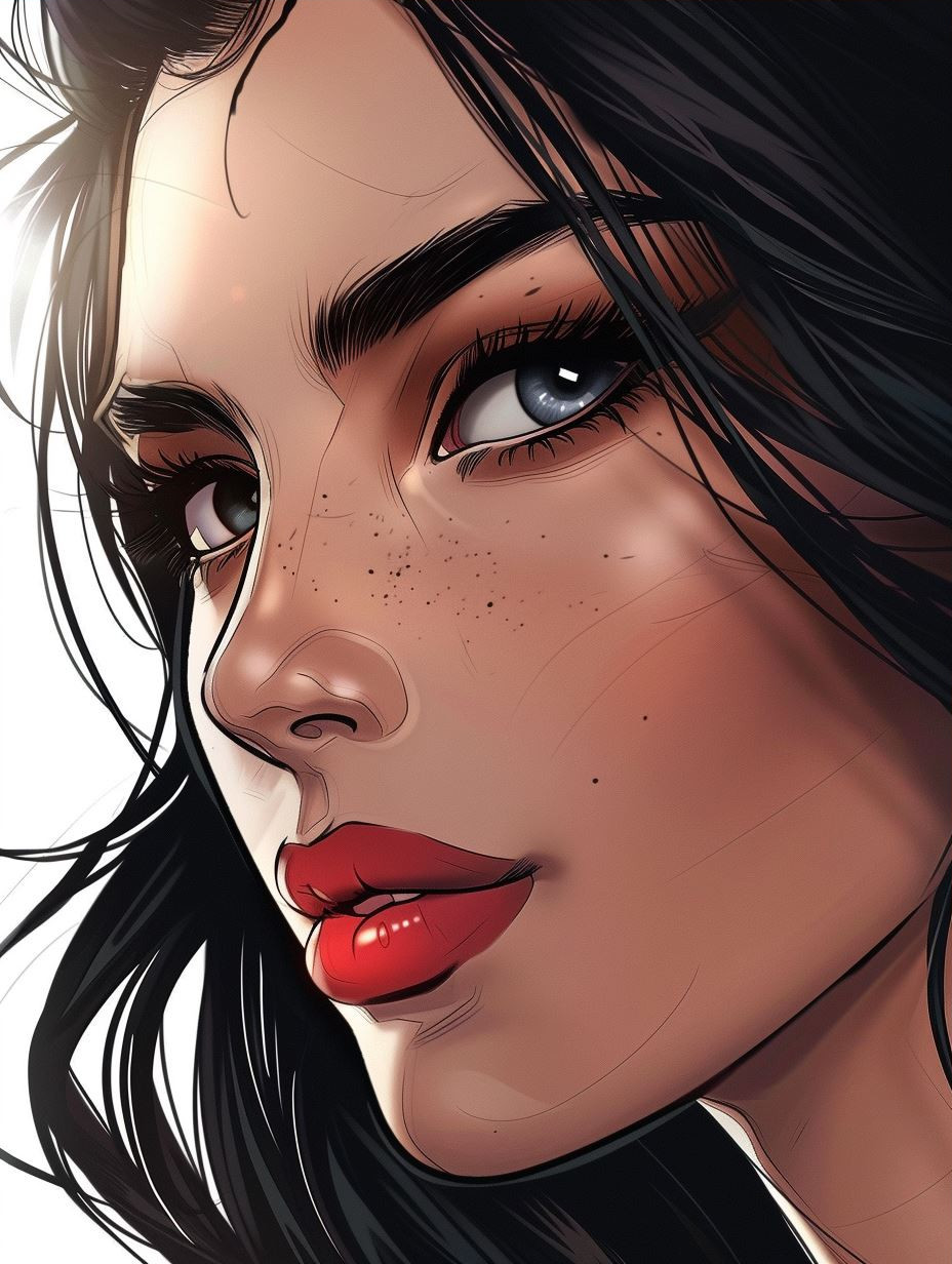 Digital Portraits of a Freckled Muse - Image 3