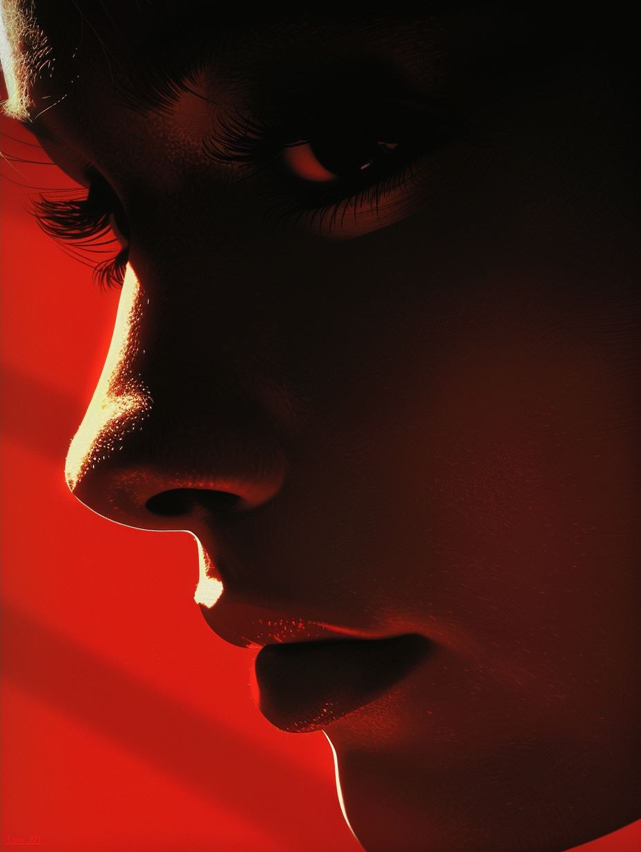 Crimson Shadows Cinematic Portraits - Image 2
