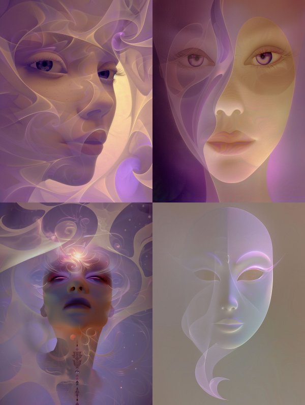 Ethereal Whispers of Fluid Light
