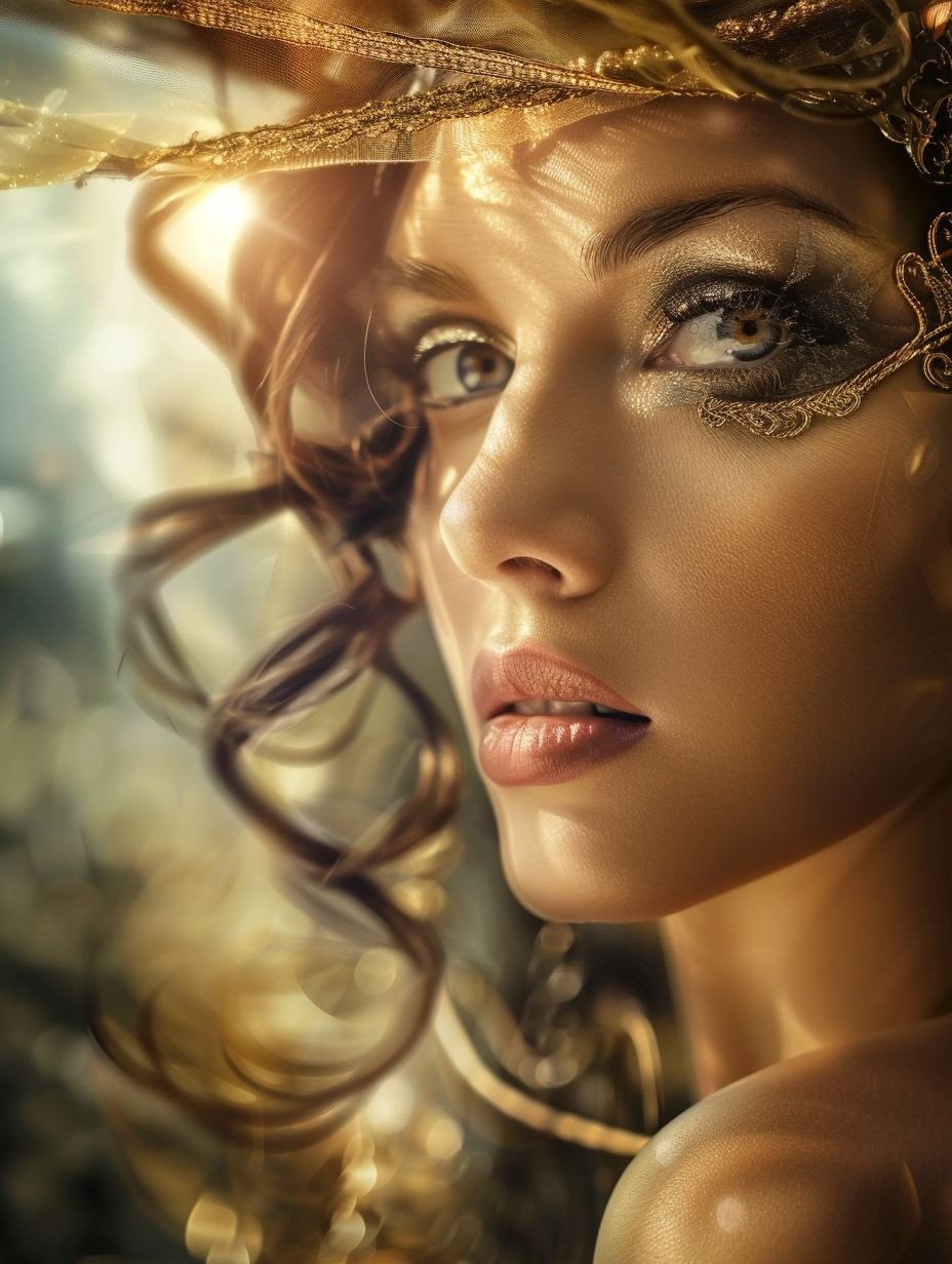 Golden Ethereal Goddess Portraits - Image 3