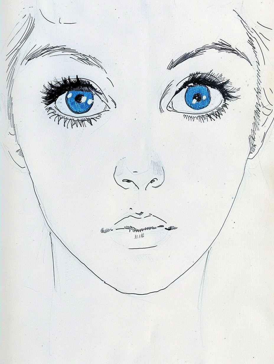 Azure Gazes: A Study in Blue - Image 2