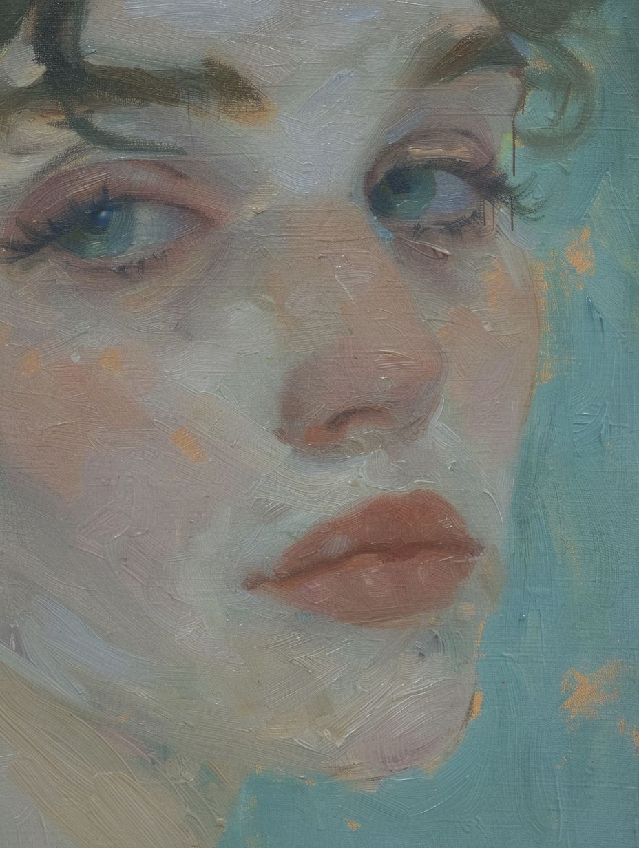 Ethereal Impressionist Pastel Portrait