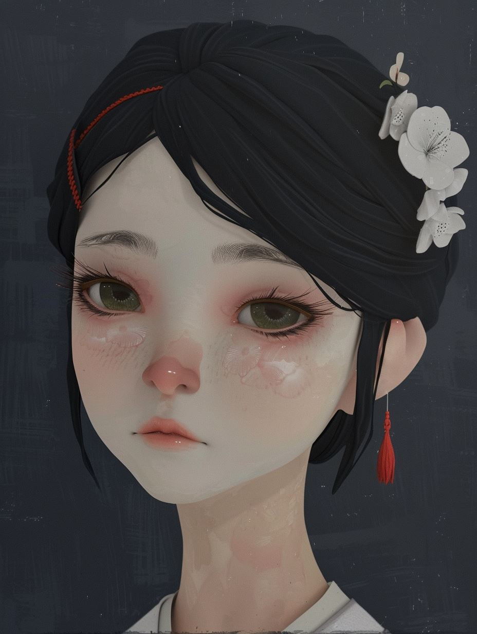 Serene Gaze in Slate Grey - Image 4