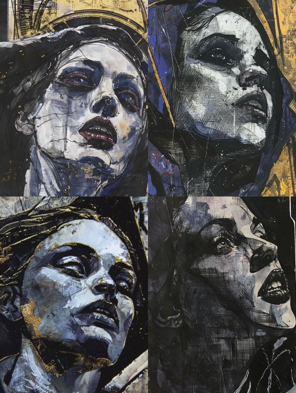 Ethereal Echoes of Melancholy Portraiture