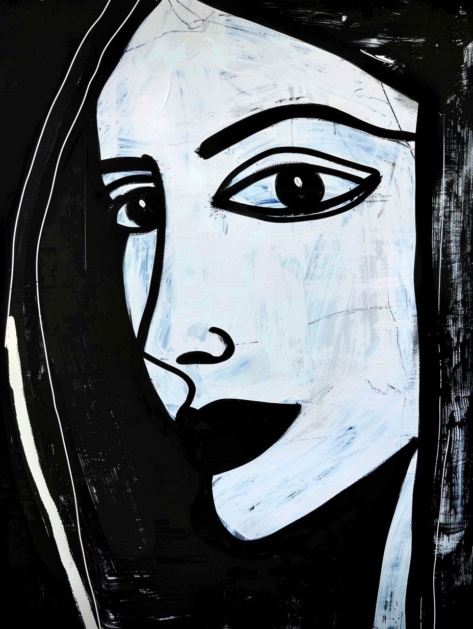 Abstract Monochromatic Female Portraits - Image 2