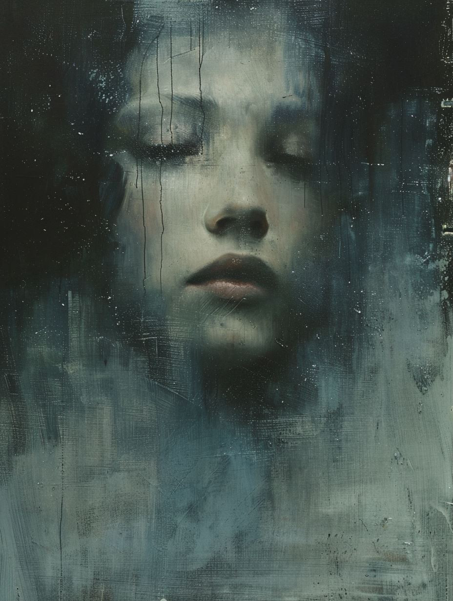 Melancholic Echoes in Blue - Image 1