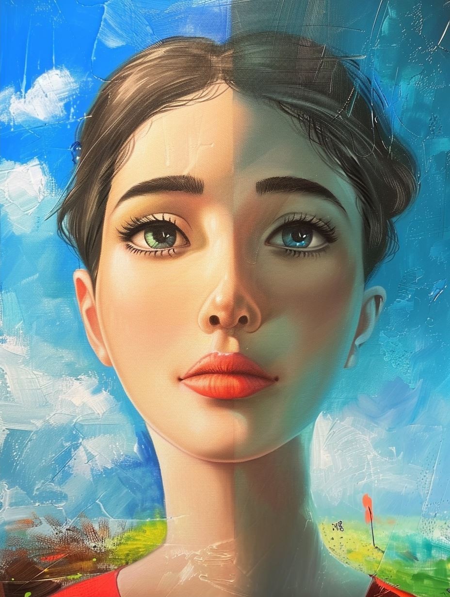 Dual Light Portrait Study - Image 2