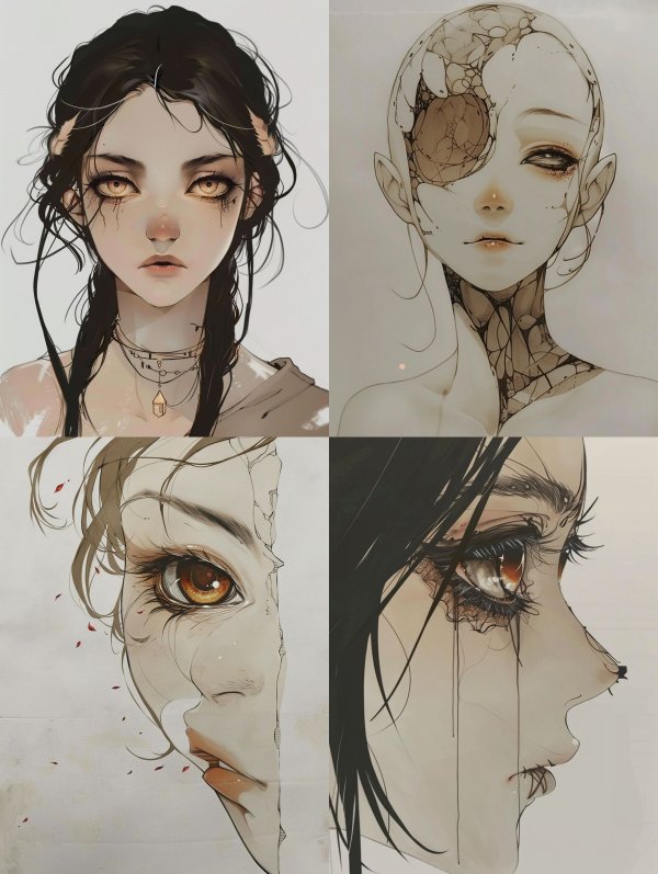 Ethereal Gaze of Dark Fantasy