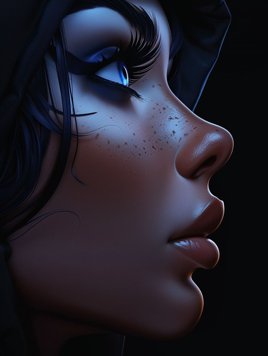 Ethereal Gaze with Silver Tresses - Image 4