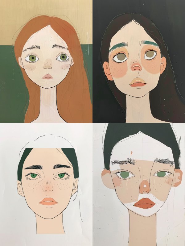Ethereal Minimalist Portrait Studies