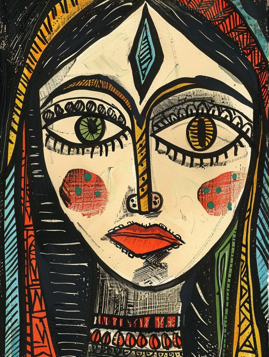 Dualist Expressionist Portrait Study - Image 4