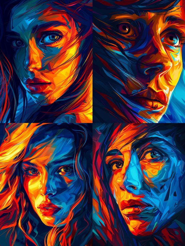 Vibrant Neon Soul Portraits