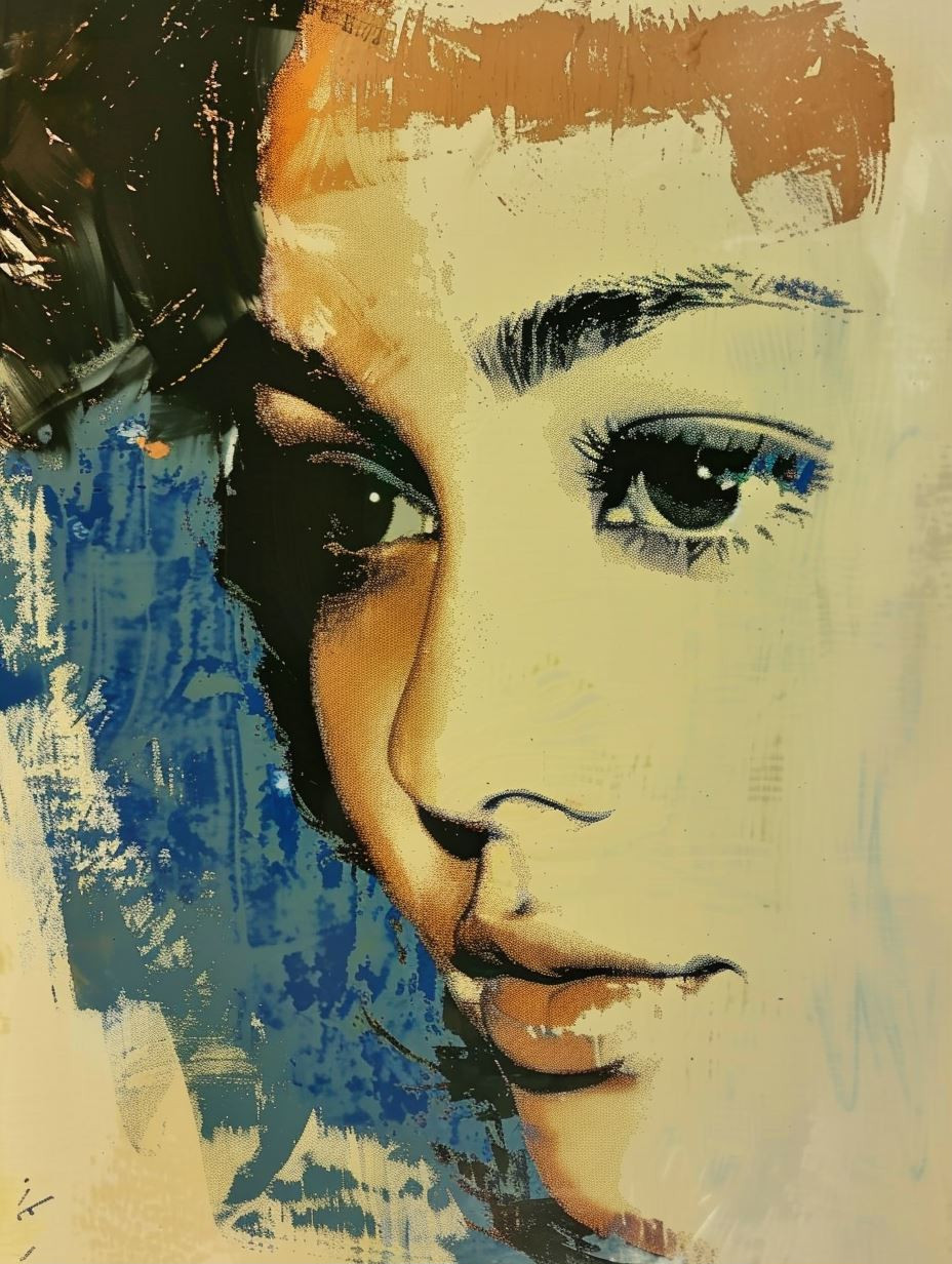 Abstract Portraits in Blue Tones - Image 1