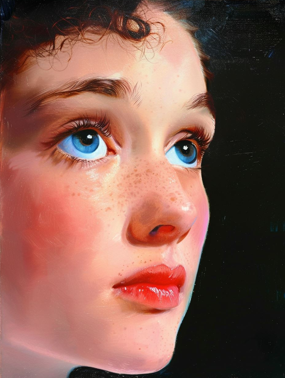 Ethereal Golden Curls Portrait - Image 4