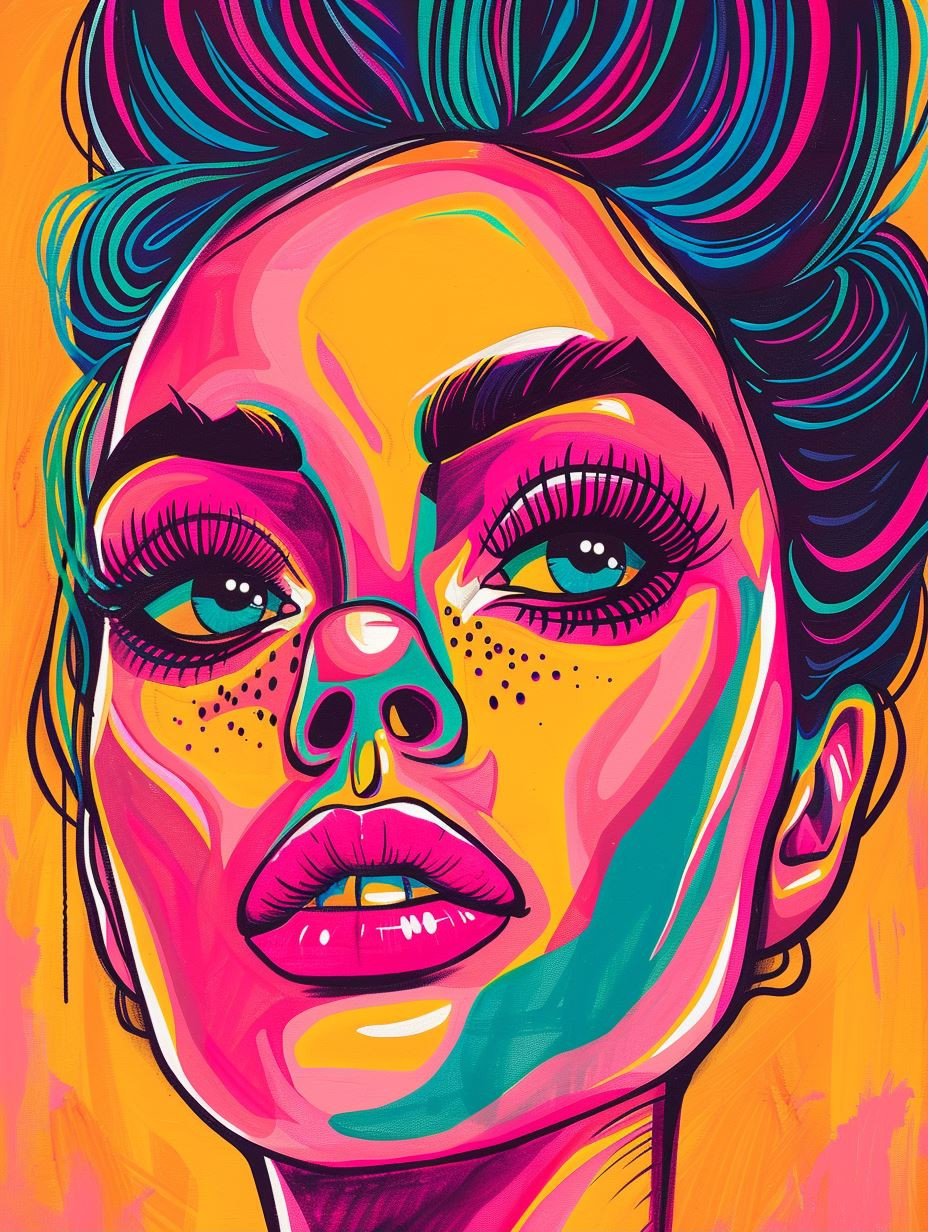 Vibrant Neon Portraits of Modern Women - Image 1