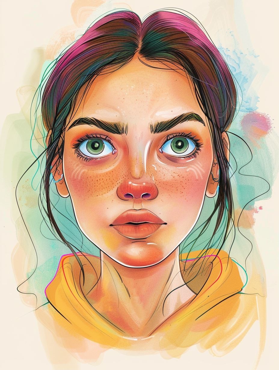 Vibrant Ethereal Gaze - Image 1