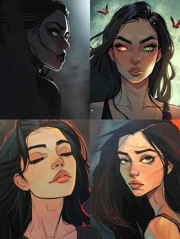 Mystic Gaze Digital Portraits