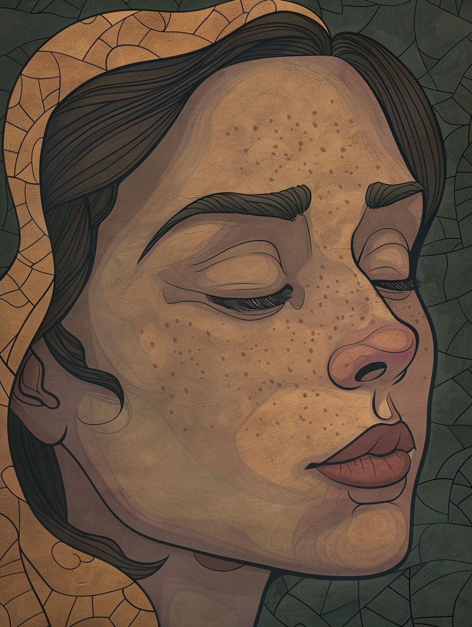 Earthen Skin Cracked Portrait - Image 4