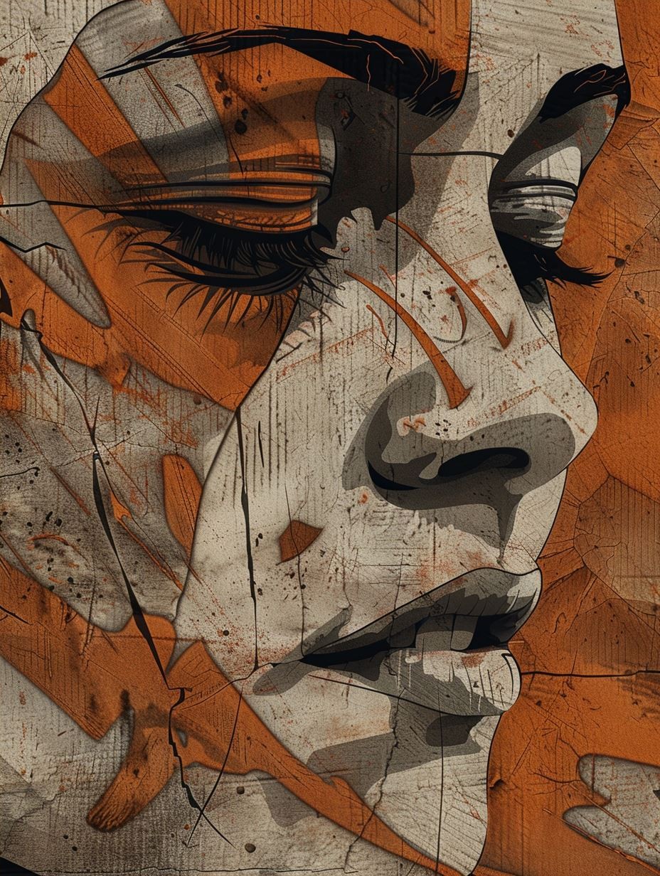 Fragmented Soul in Amber Hues - Image 4