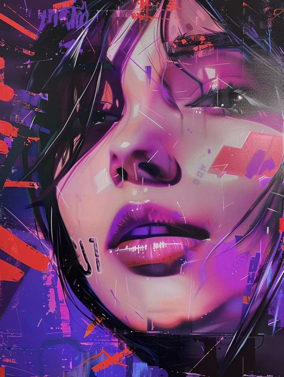 Neon Noir Digital Portraits - Image 1