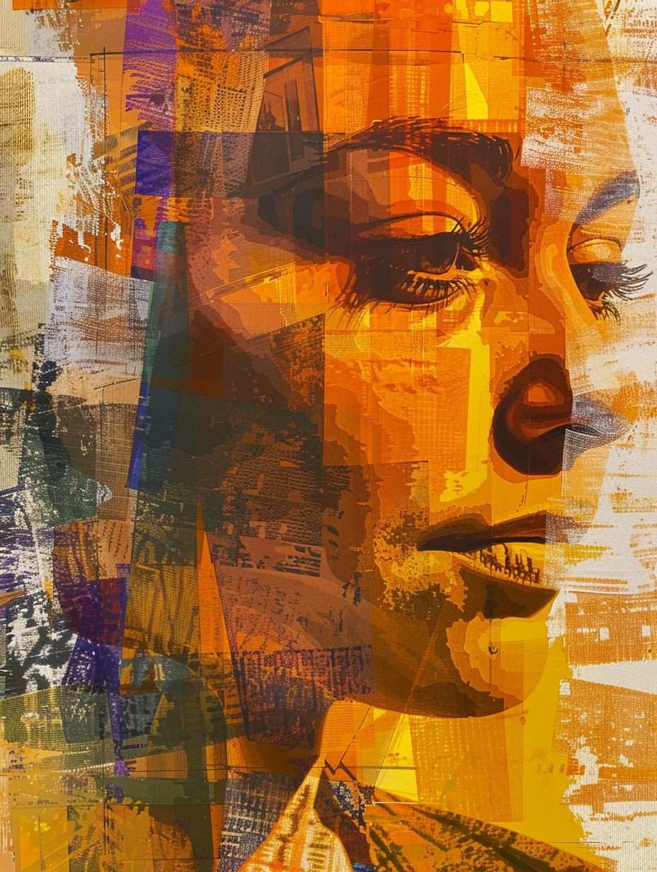 Fragmented Soul in Golden Hues - Image 2