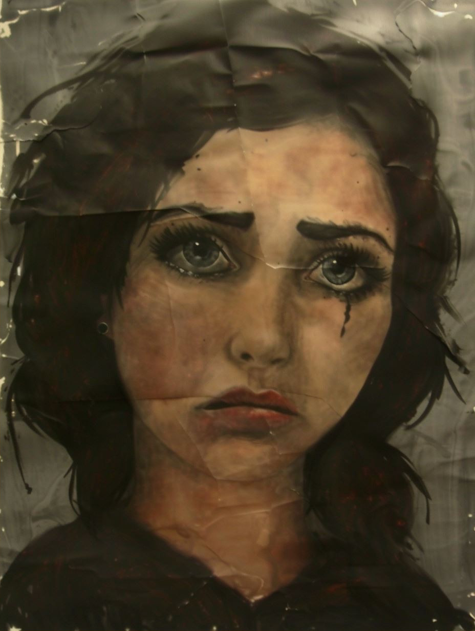 Dark Crimson Gothic Portrait - Image 2