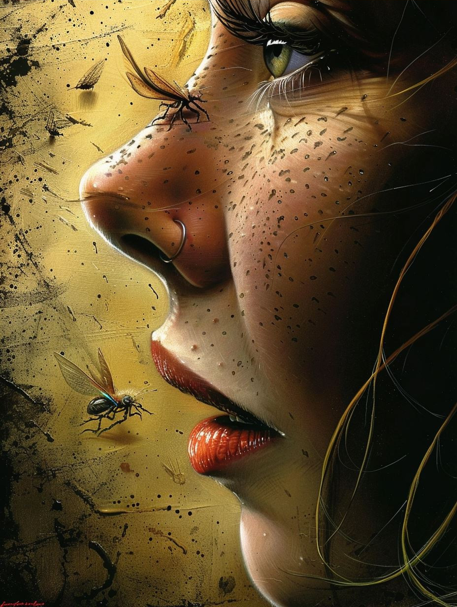Ethereal Gaze of Golden Dust - Image 3