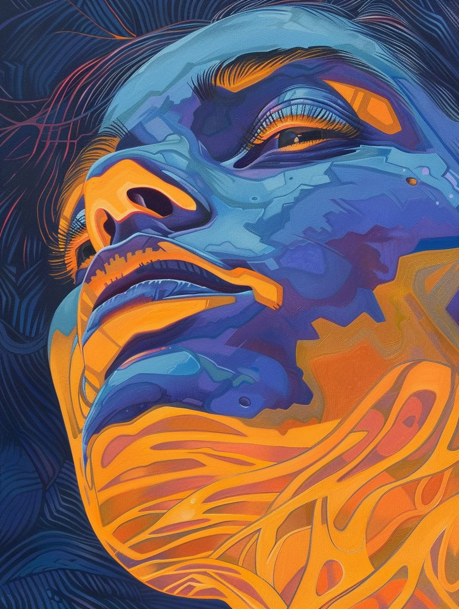 Electric Blue and Amber Portraits - Image 2