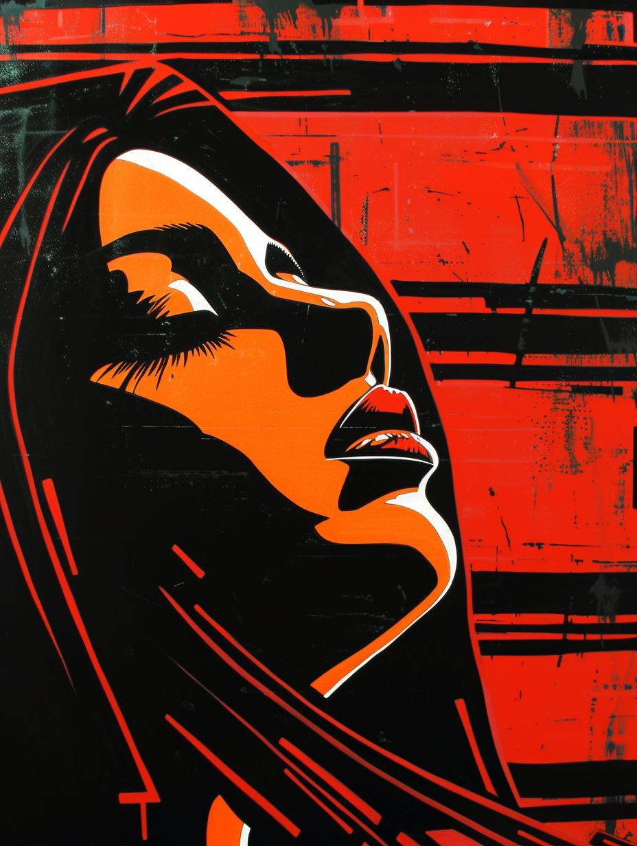 Crimson Noir Silhouette - Image 1