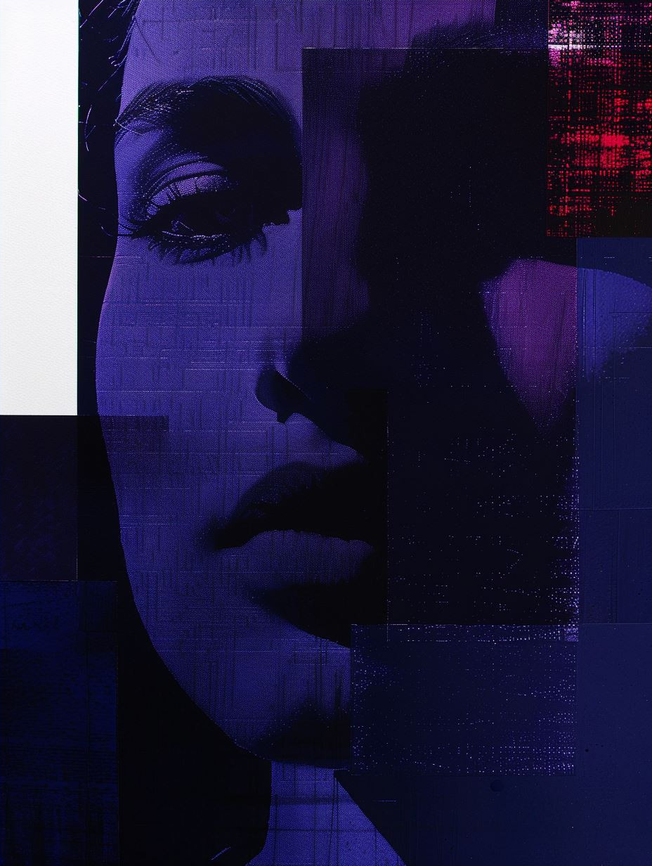 Neon Noir Fragmented Portraits - Image 4