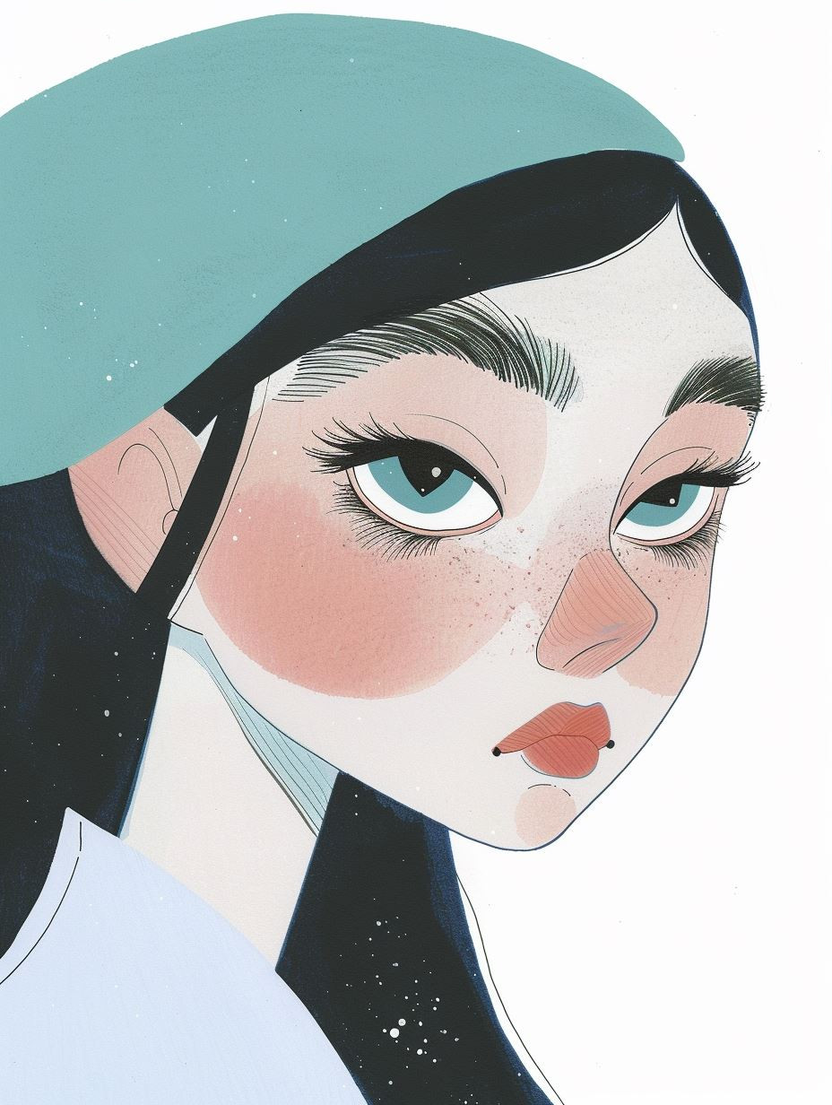 Ethereal Gazes: A Stylized Portrait Series - Image 3