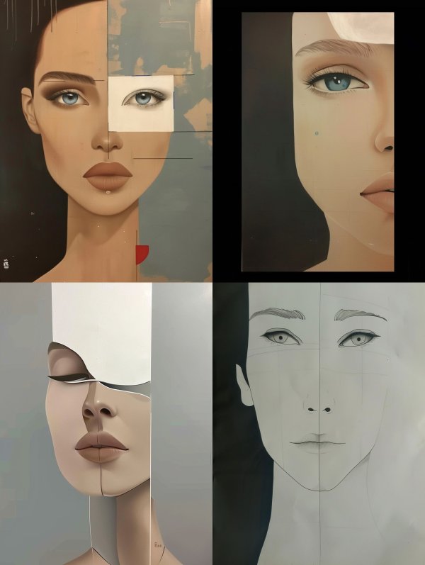 Fragmented Beauty: A Study in Modern Portraiture