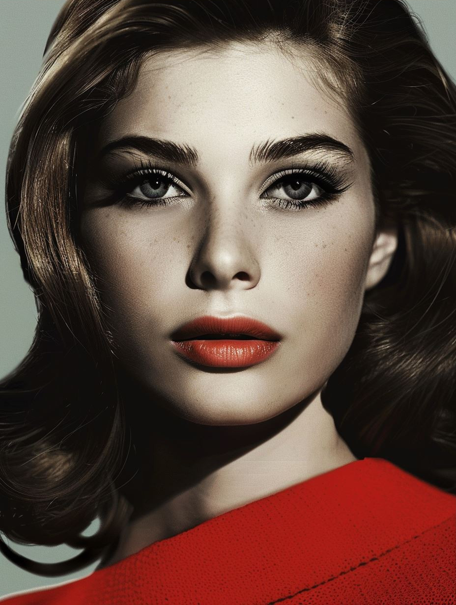 Vintage Noir Crimson Elegance - Image 3