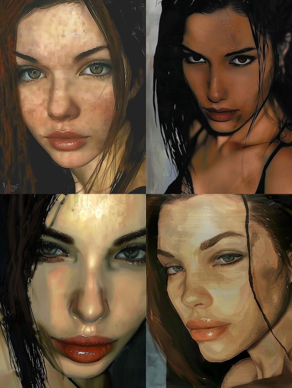 Moody Digital Oil Portraiture