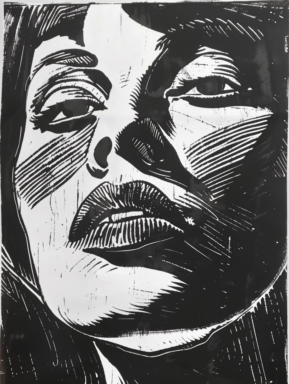 Dramatic Monochromatic Expressionist Portraits - Image 4
