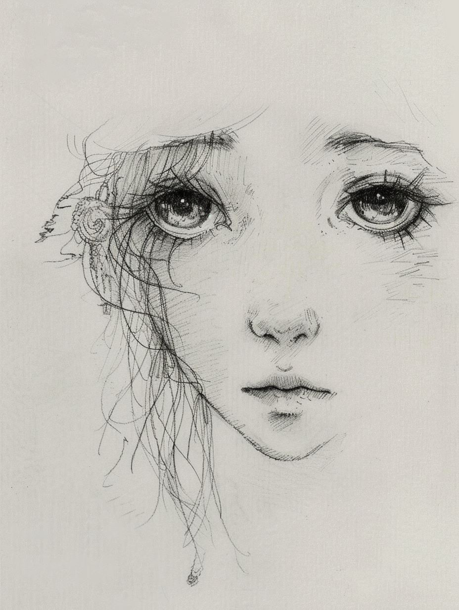 Whispers of the Soul Pencil Sketches - Image 3