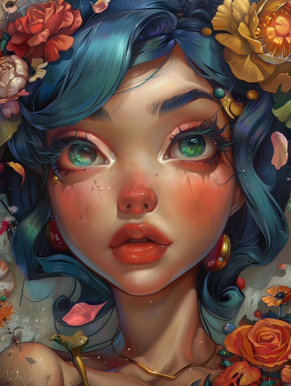 Ethereal Prism Portrait Study - Image 4
