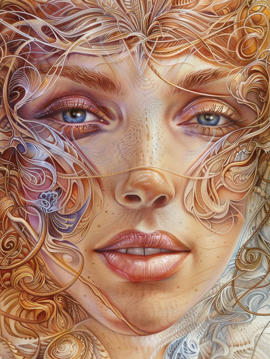 Ethereal Swirls of Divine Beauty - Image 1