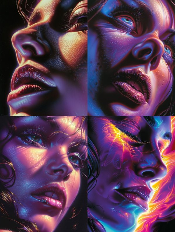 Neon Luminescence Portrait