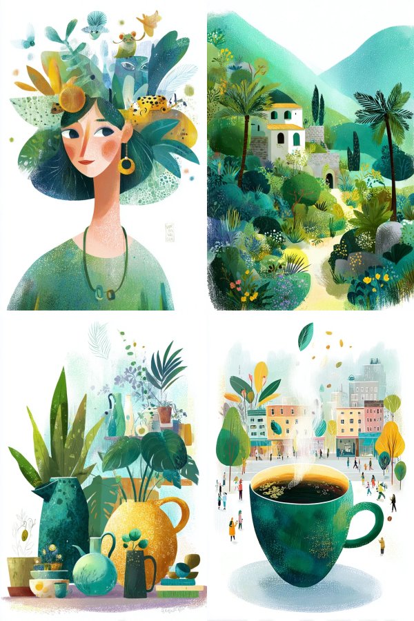 Botanical Dreamscape Portrait