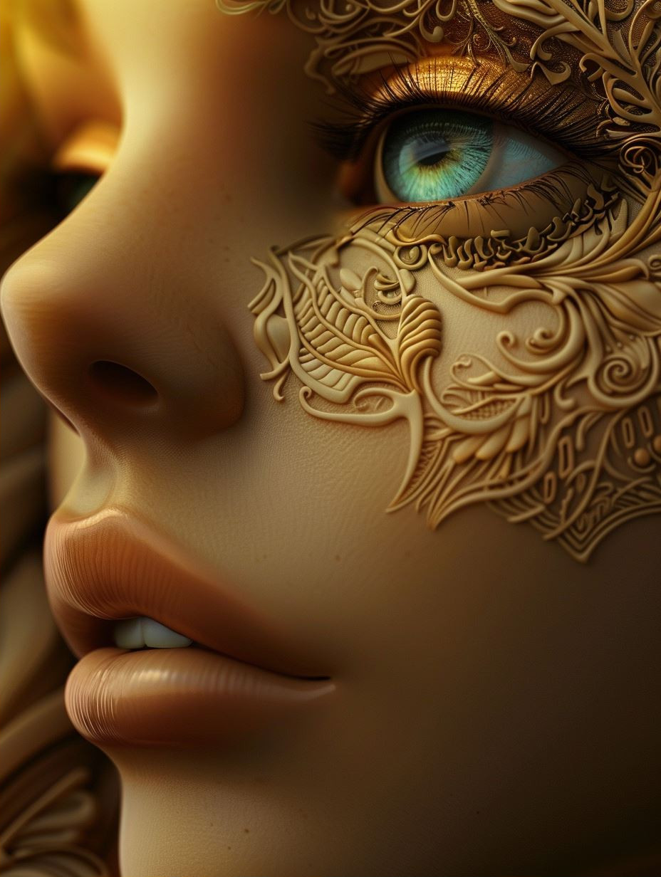 Golden Visions of Ethereal Beauty - Image 2