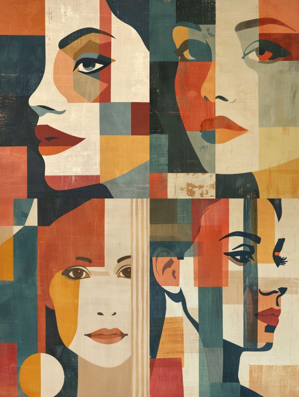 Geometric Faces of Modern Elegance