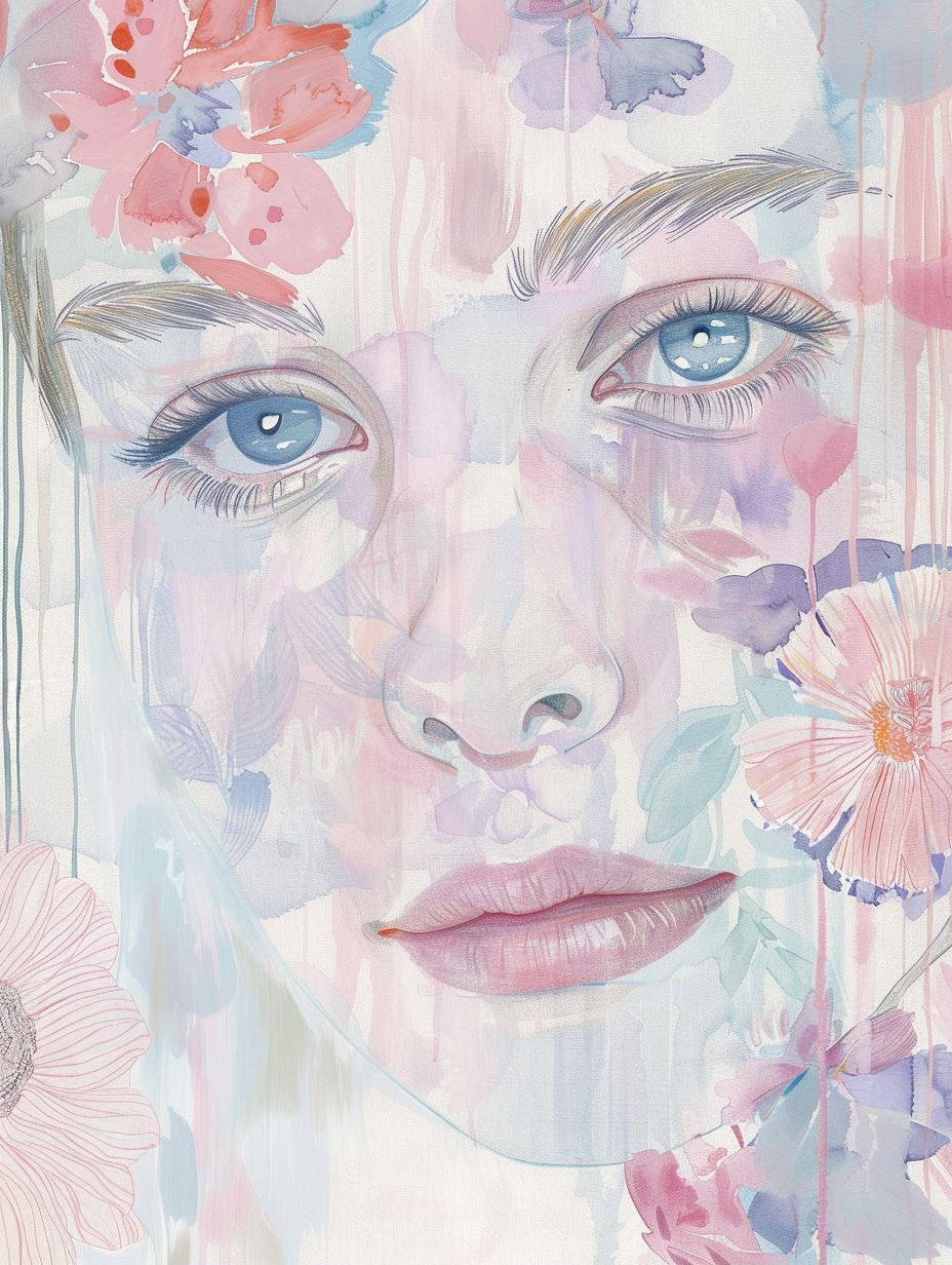 Floral Whispers of a Dreaming Soul - Image 1