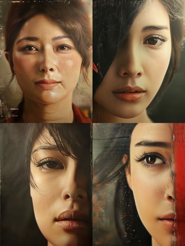 Ethereal Gazes: A Study of Asian Beauty