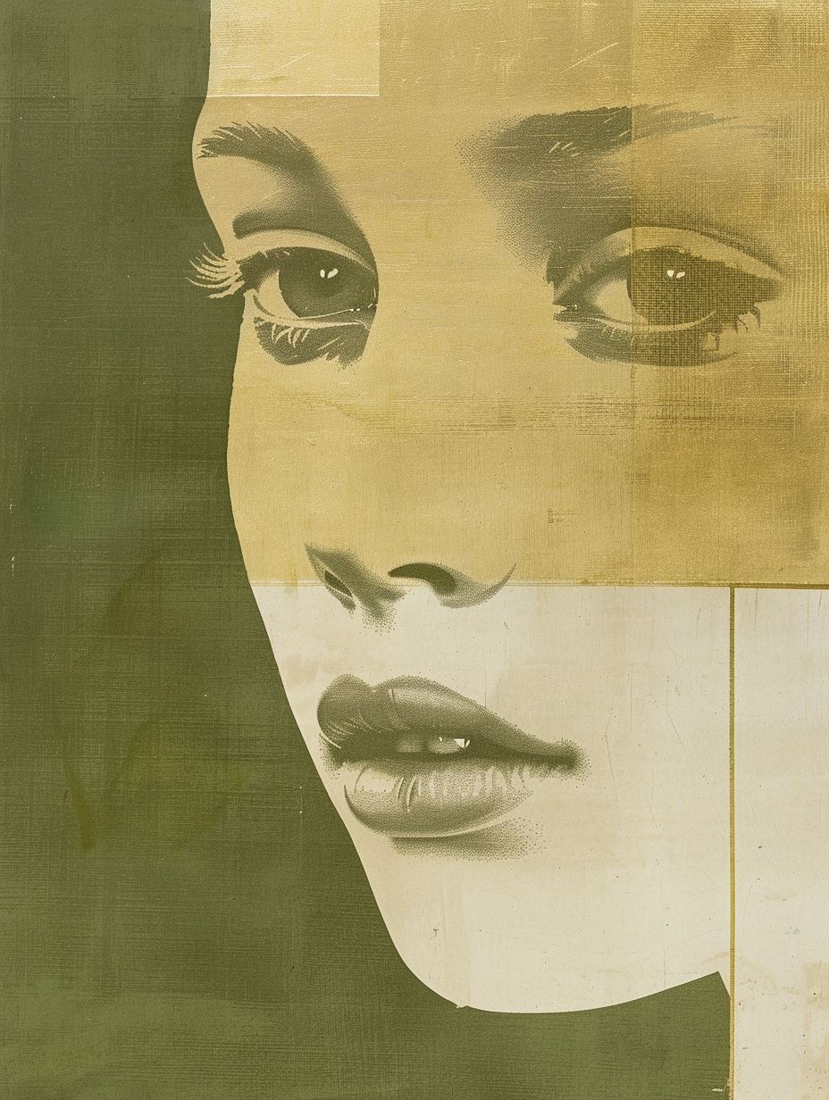Vintage Gilded Portrait Study - Image 2