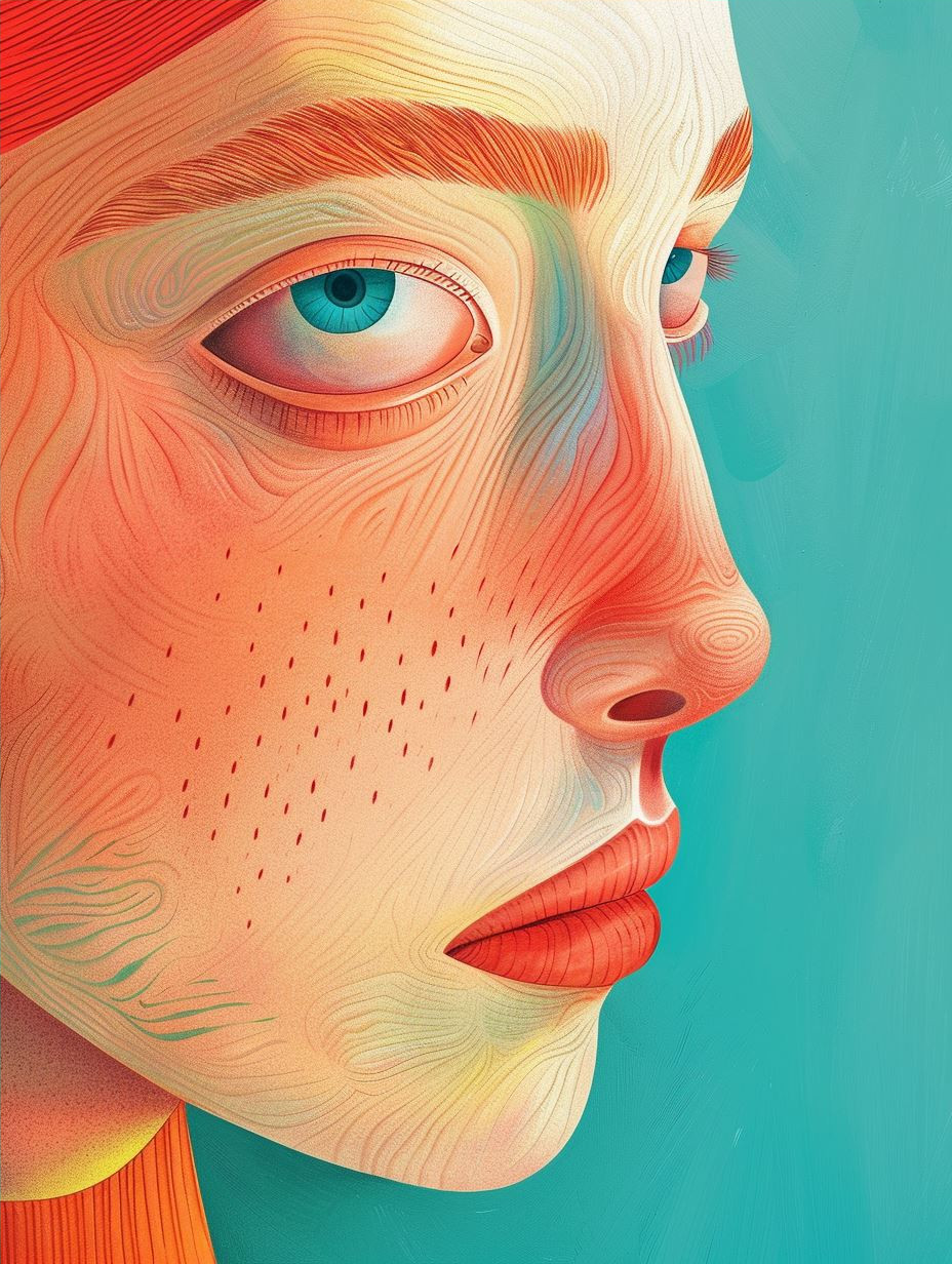 Swirling Pastel Portrait - Image 4
